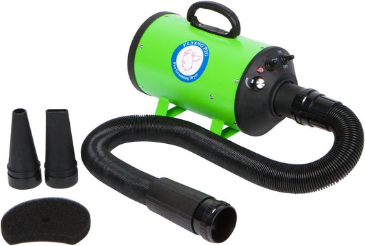 Flying Pig High Velocity Dog Grooming Dryer Heater Green