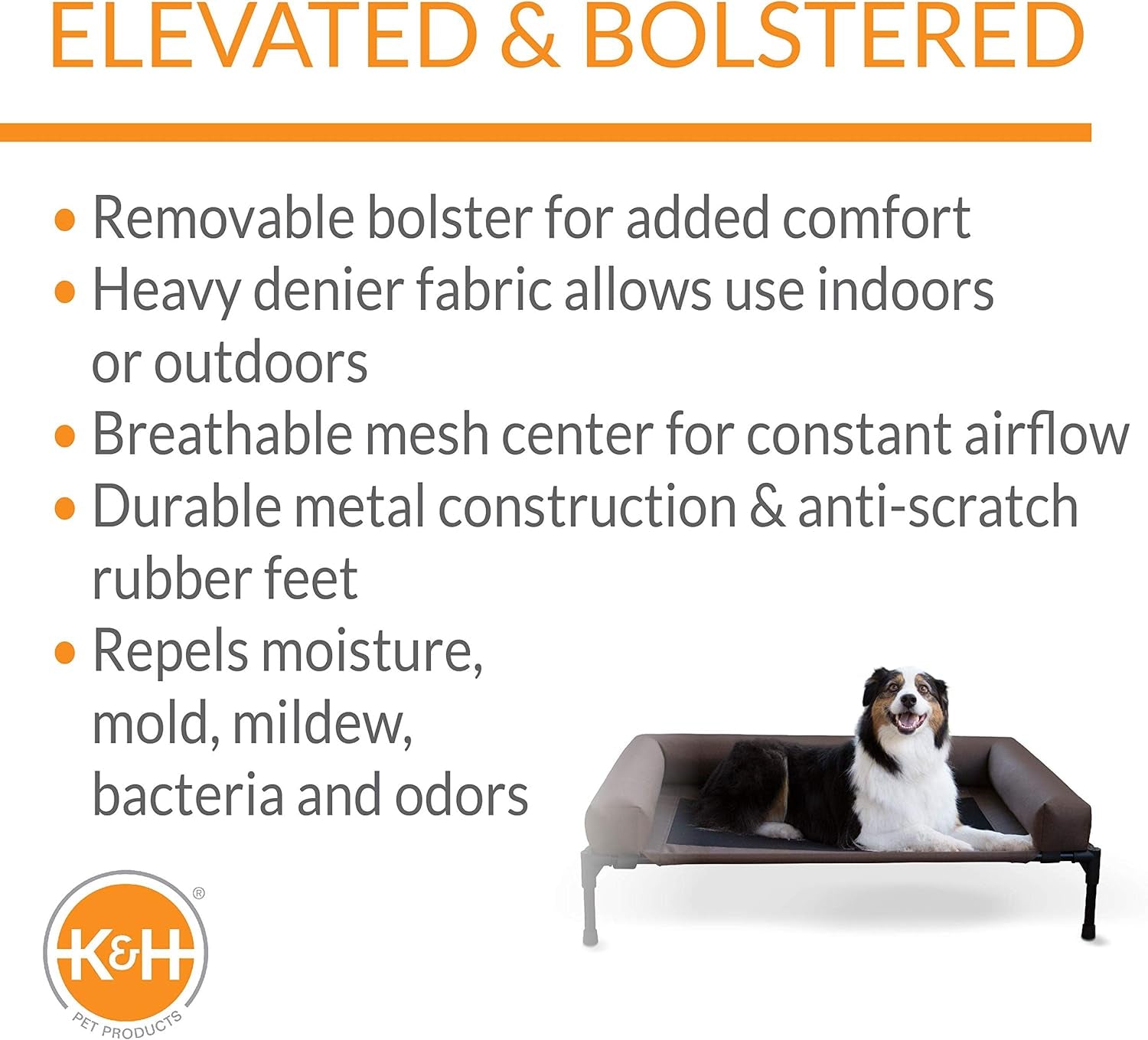Bolstered Outdoor Pet Cot