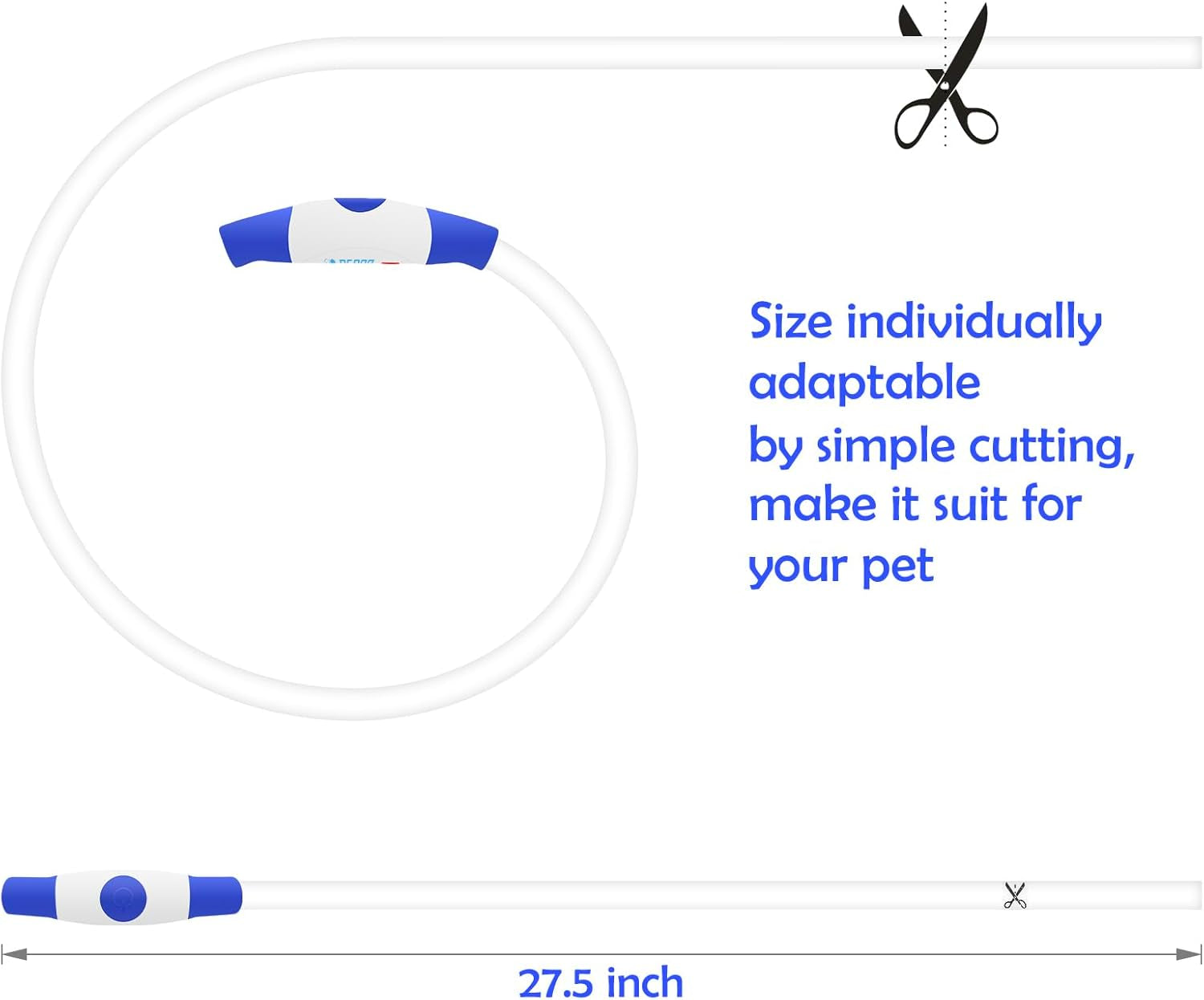 USB Rechargeable Dog Collar Light