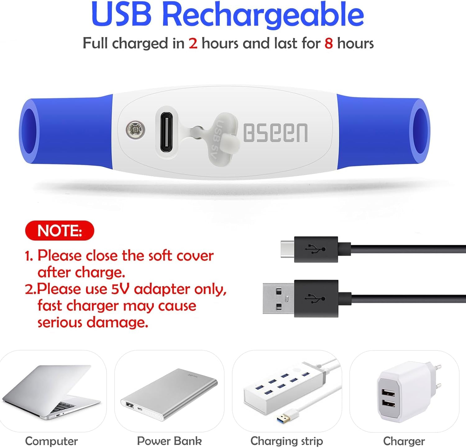 USB Rechargeable Dog Collar Light