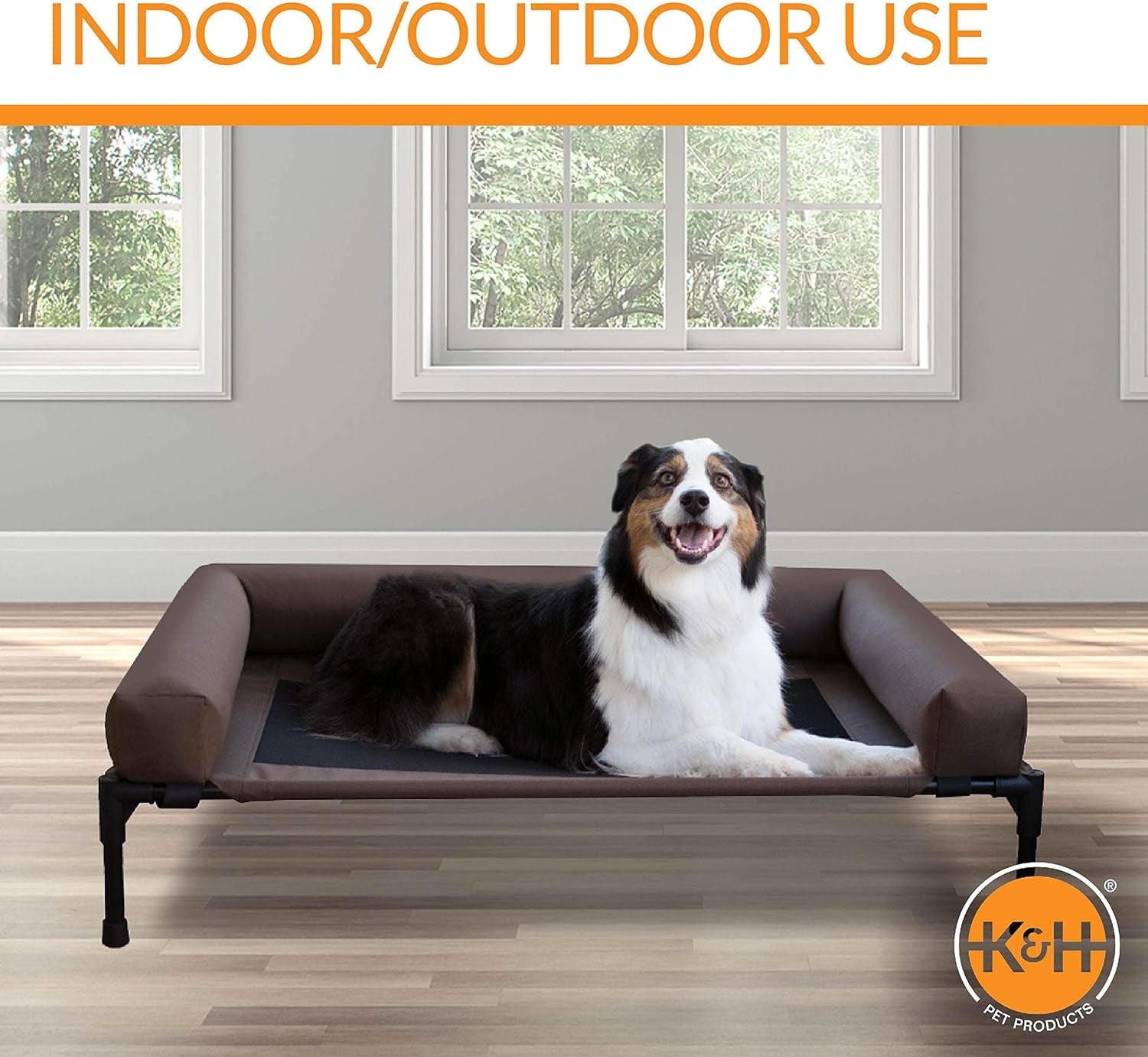  Bolstered Outdoor Pet Cot Elevated Dog