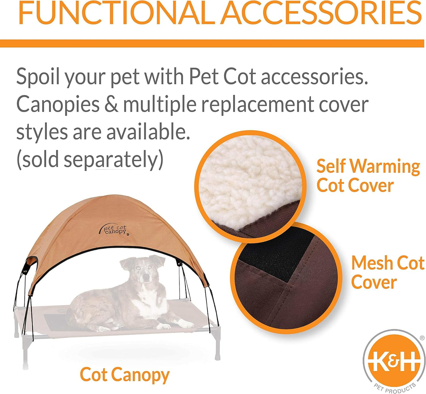 Bolstered Outdoor Pet Cot